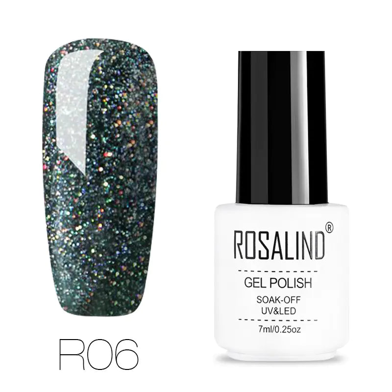 ROSALIND Nail Gel with Starry Rainbow Effects (29 Colors)