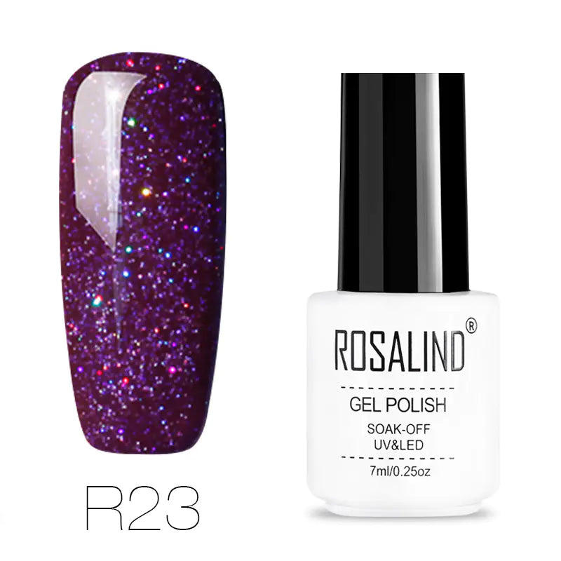 ROSALIND Nail Gel with Starry Rainbow Effects (29 Colors)