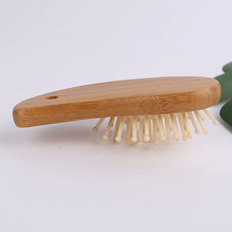 Custom Bamboo Mango Airbag Scalp Massage Comb