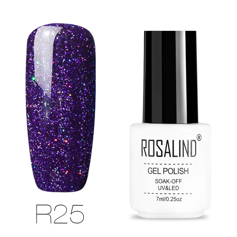 ROSALIND Nail Gel with Starry Rainbow Effects (29 Colors)