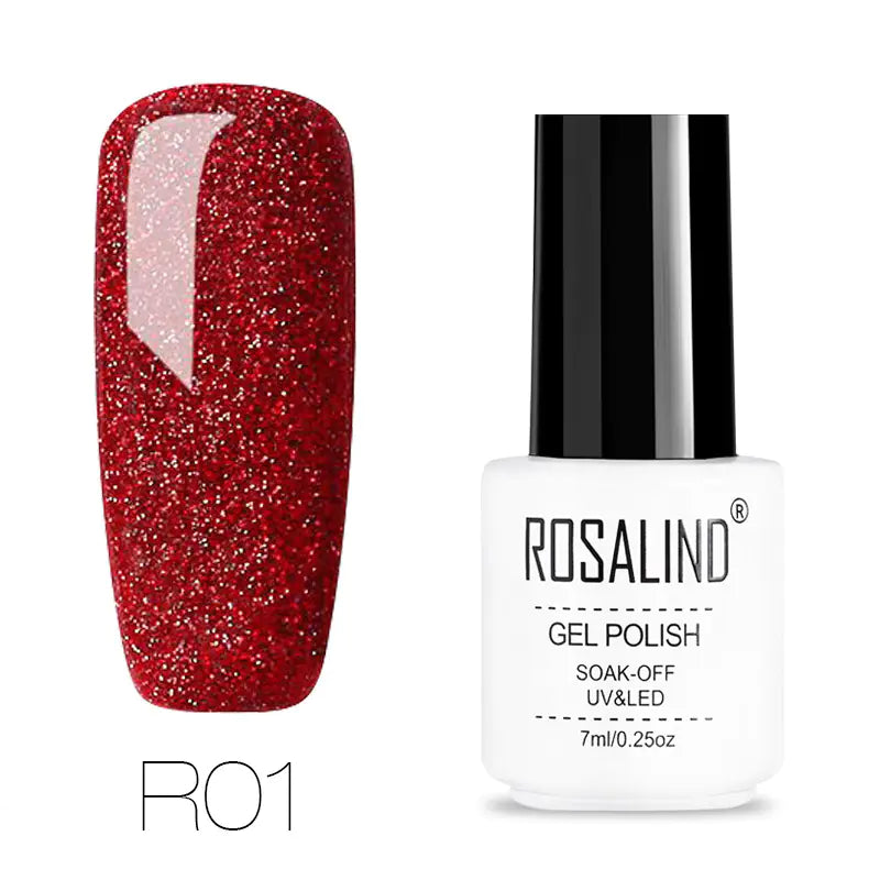 ROSALIND Nail Gel with Starry Rainbow Effects (29 Colors)