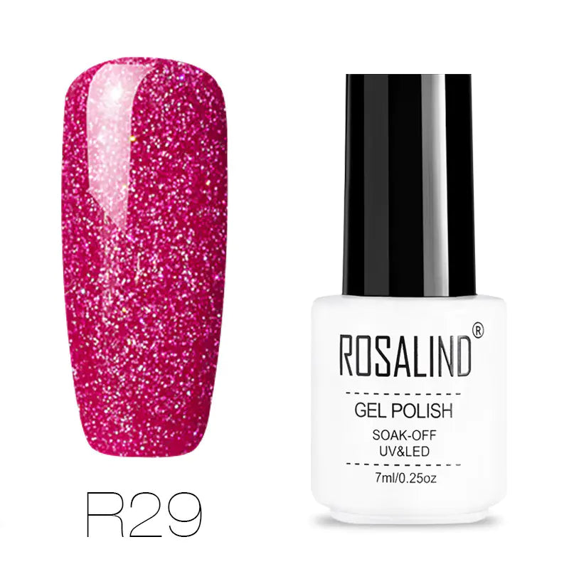 ROSALIND Nail Gel with Starry Rainbow Effects (29 Colors)