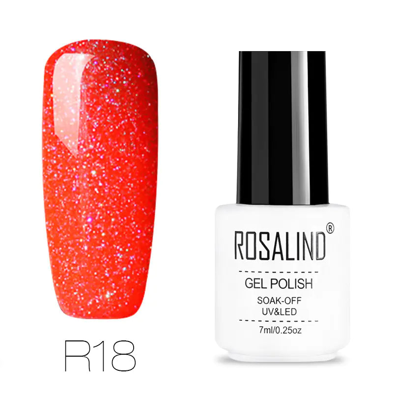 ROSALIND Nail Gel with Starry Rainbow Effects (29 Colors)