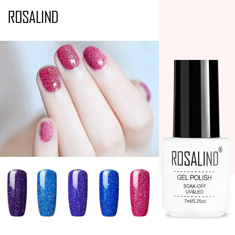 ROSALIND Nail Gel with Starry Rainbow Effects (29 Colors)