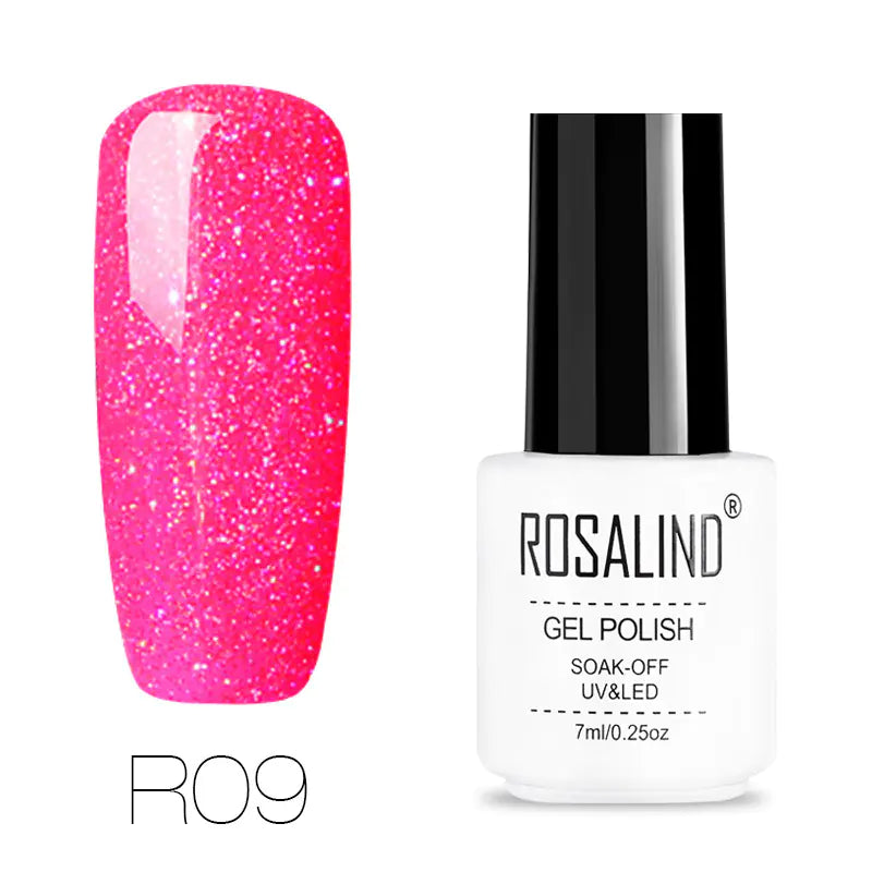 ROSALIND Nail Gel with Starry Rainbow Effects (29 Colors)