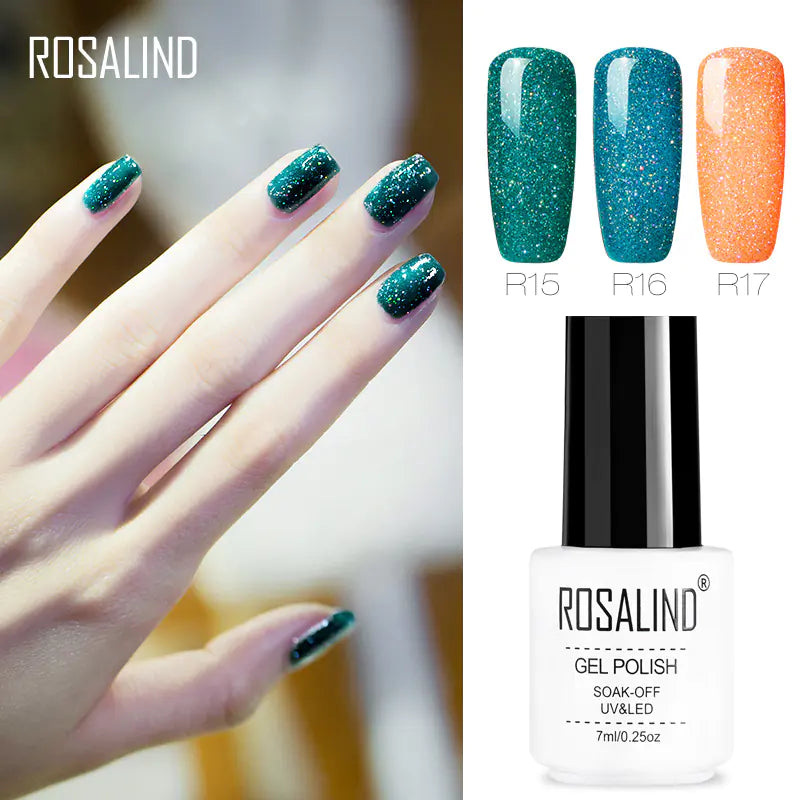 ROSALIND Nail Gel with Starry Rainbow Effects (29 Colors)