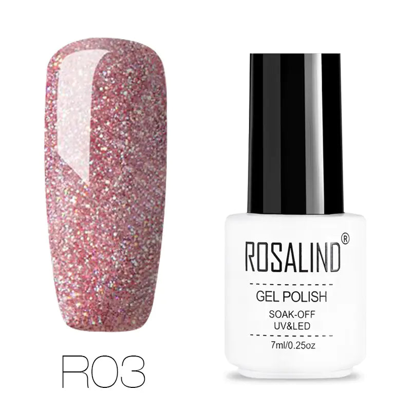 ROSALIND Nail Gel with Starry Rainbow Effects (29 Colors)