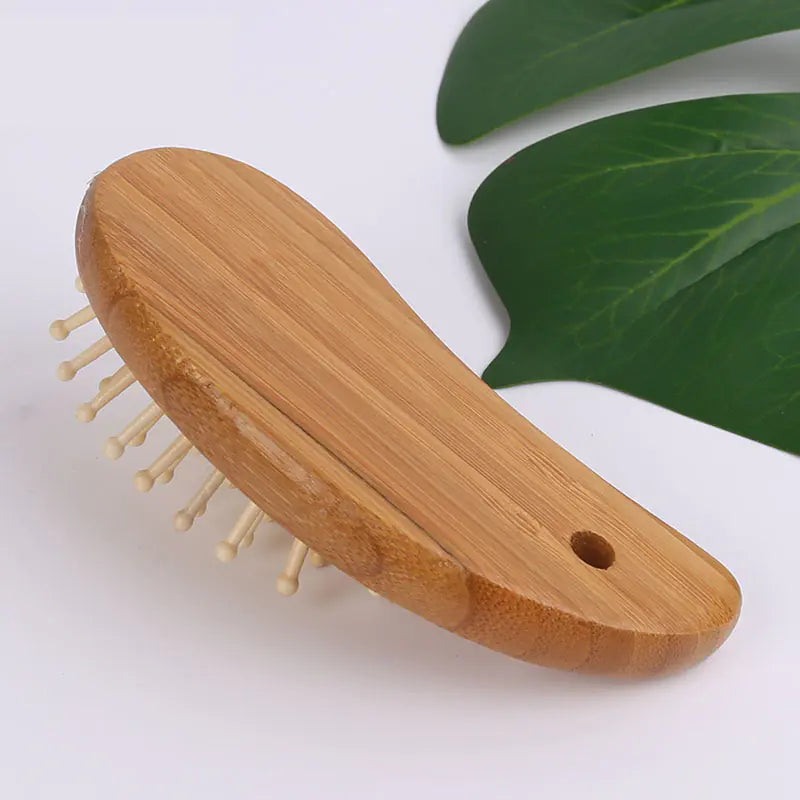 Custom Bamboo Mango Airbag Scalp Massage Comb