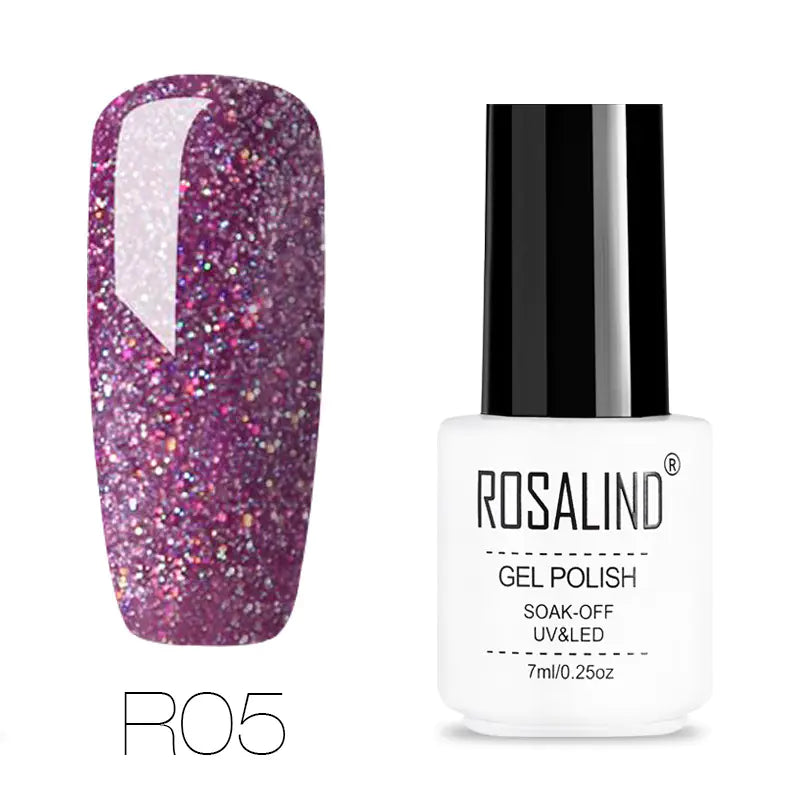 ROSALIND Nail Gel with Starry Rainbow Effects (29 Colors)