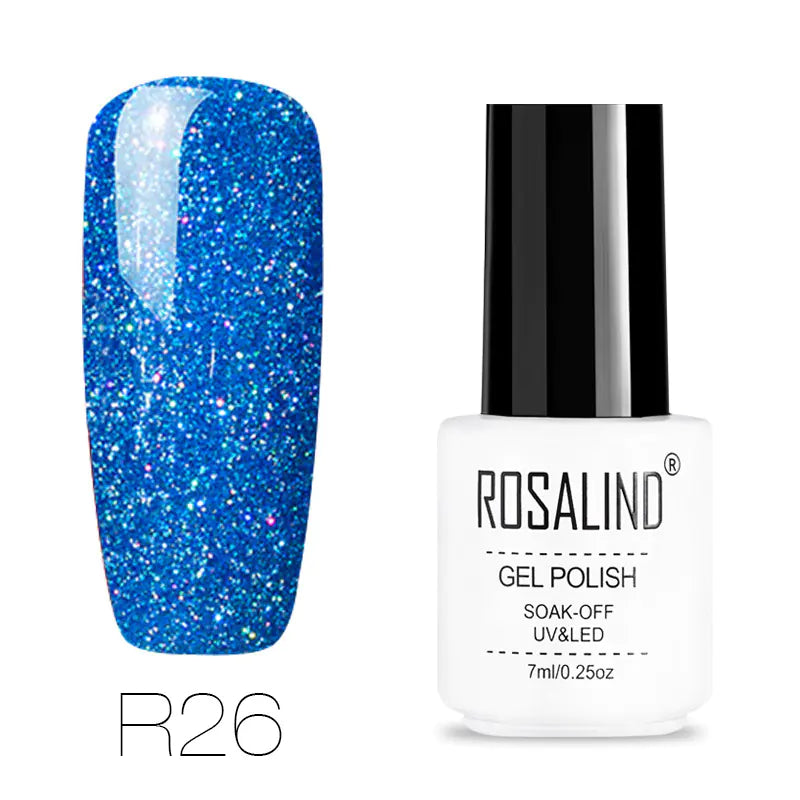 ROSALIND Nail Gel with Starry Rainbow Effects (29 Colors)
