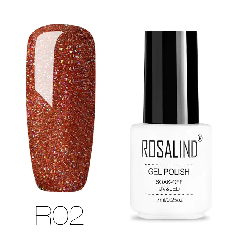 ROSALIND Nail Gel with Starry Rainbow Effects (29 Colors)