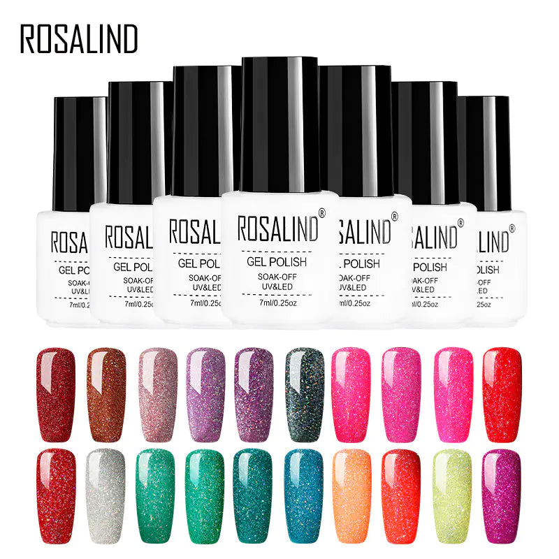 ROSALIND Nail Gel with Starry Rainbow Effects (29 Colors)
