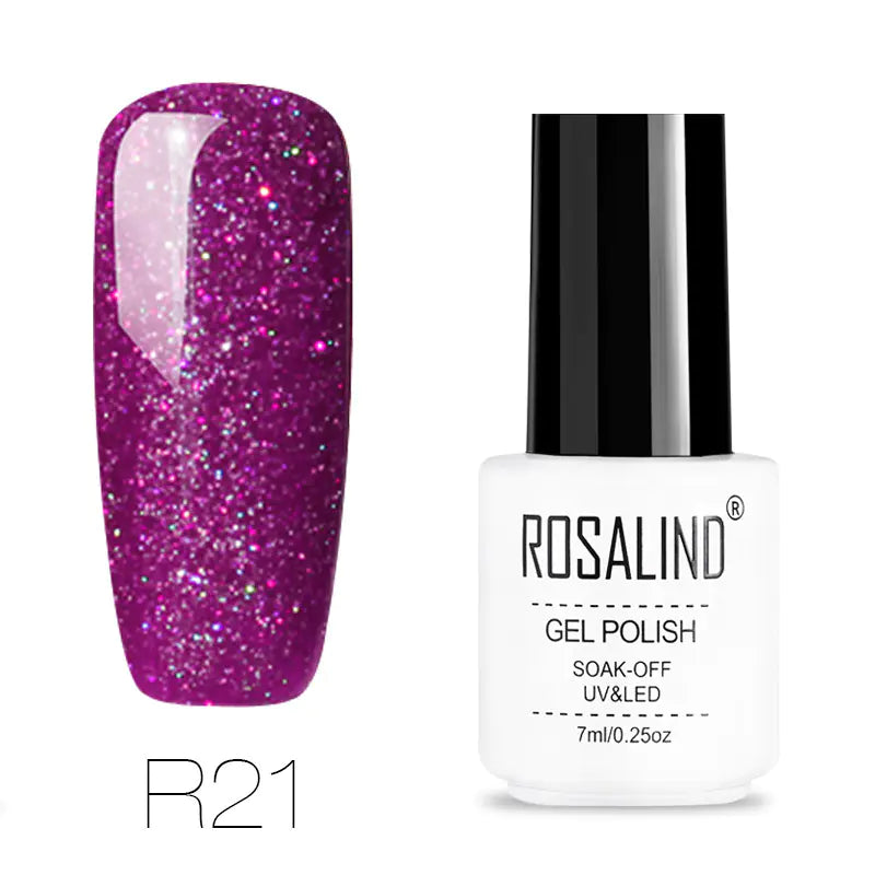 ROSALIND Nail Gel with Starry Rainbow Effects (29 Colors)