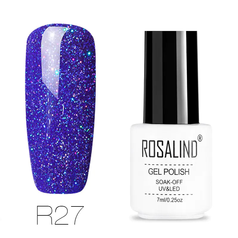 ROSALIND Nail Gel with Starry Rainbow Effects (29 Colors)