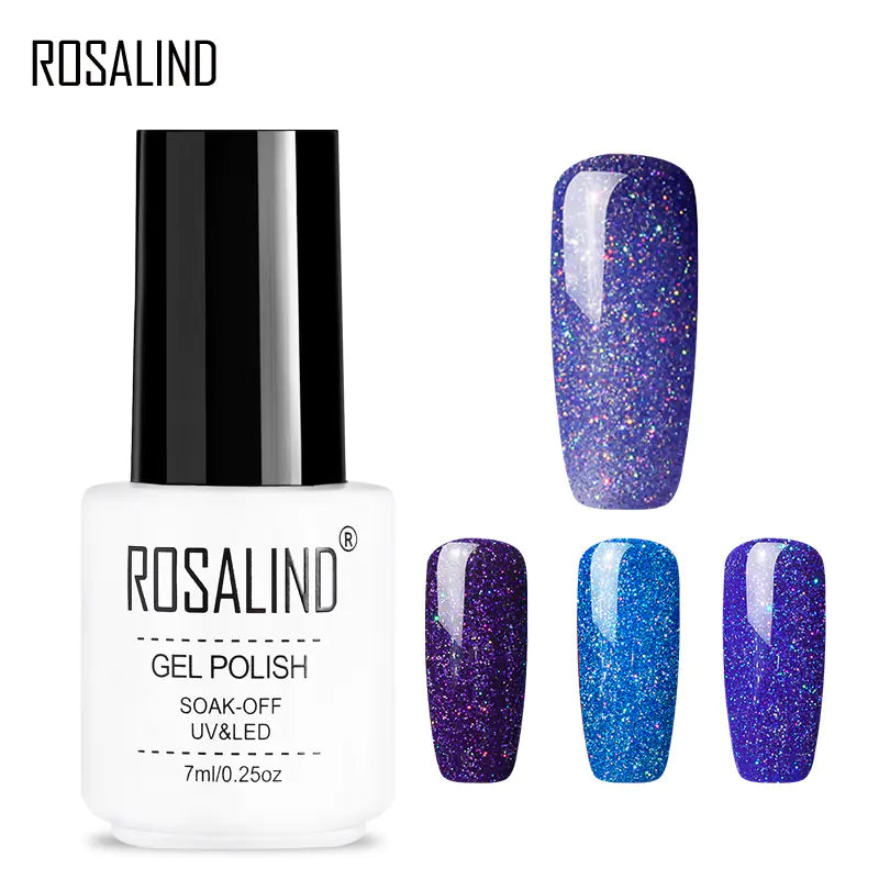 ROSALIND Nail Gel with Starry Rainbow Effects (29 Colors)