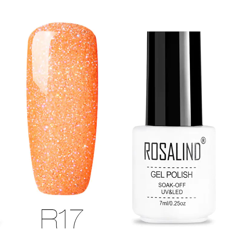 ROSALIND Nail Gel with Starry Rainbow Effects (29 Colors)