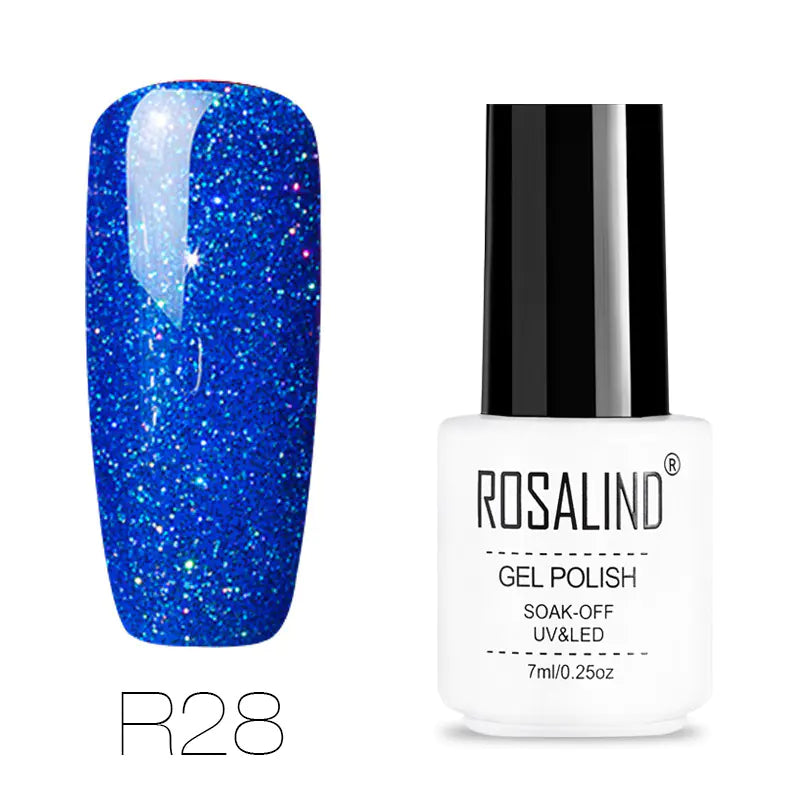 ROSALIND Nail Gel with Starry Rainbow Effects (29 Colors)