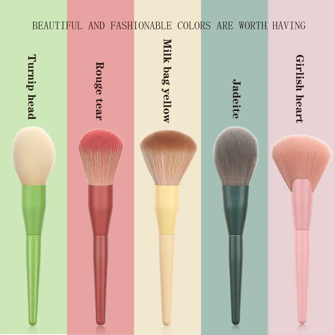 11-Piece Yellow Makeup Brush Set and Beauty Tools
