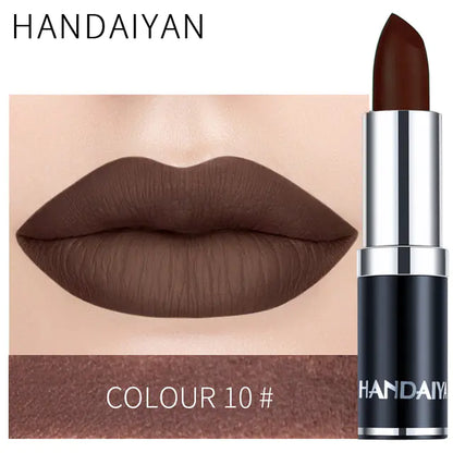 Matte Velvet Lip Gloss in Red Brown Purple Shades