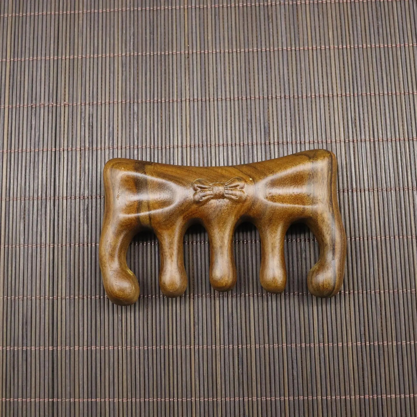 Handmade Golden Sandalwood Scalp Massager Comb
