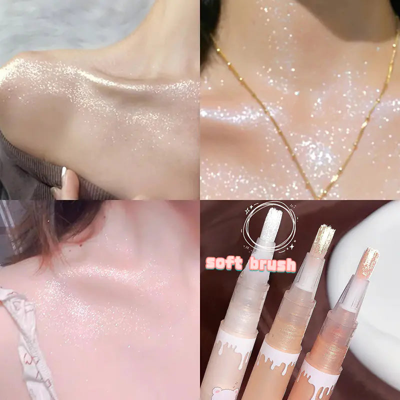 Liquid Highlighter with Polarizing Diamond Sparkle