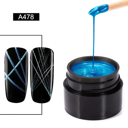 Metallic Brush Nail Gel and Nail Polish
