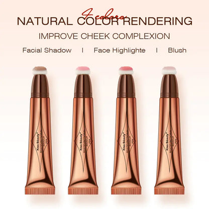 Highlighter Contour Beauty Wand with Cushion Applicator