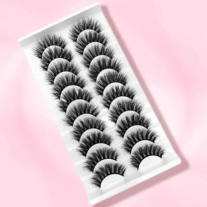 3D Handmade Faux Mink Eyelashes - 10 Pairs
