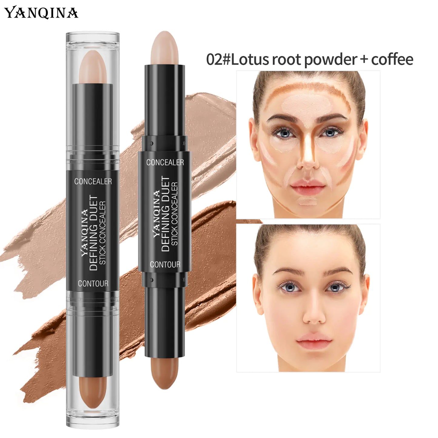 YANQINA Dual-Ended Highlighter and Contour Stick