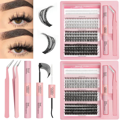 DIY Mixed Single Eyelashes – Natural & Thick