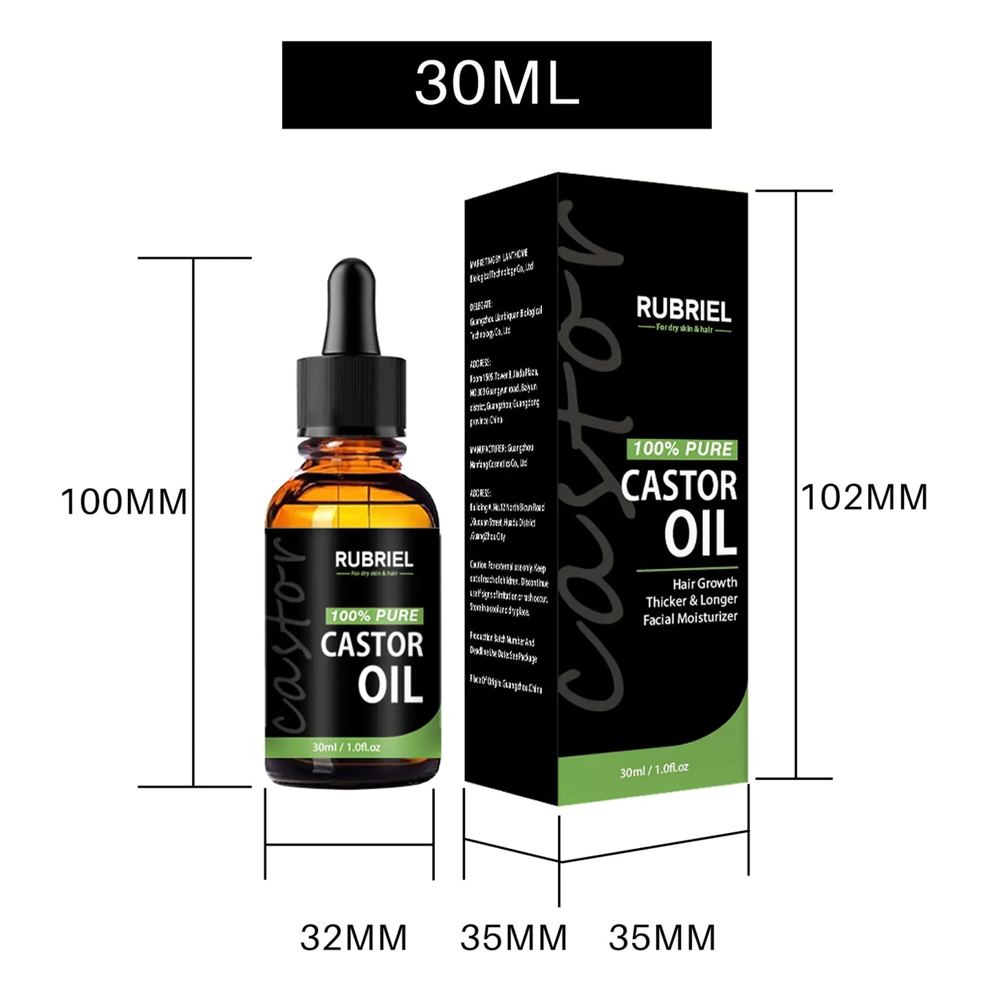 RUBRIEL Castor Oil Mascara and Eyelash Serum