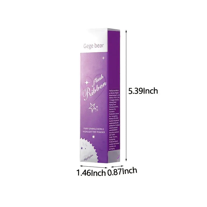 3-Color Pearlescent Highlighter Powder for Face & Body