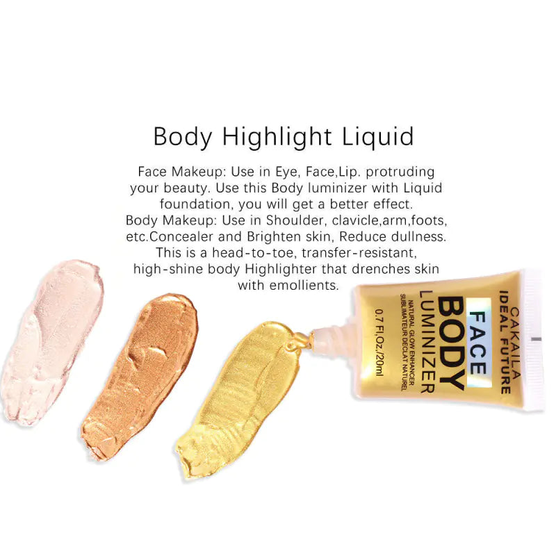 Glow Highlighter Liquid Makeup Contour Shimmer Powder