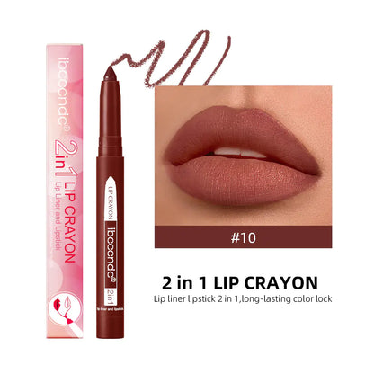 Long Lasting Waterproof Matte Lip Liner Duo