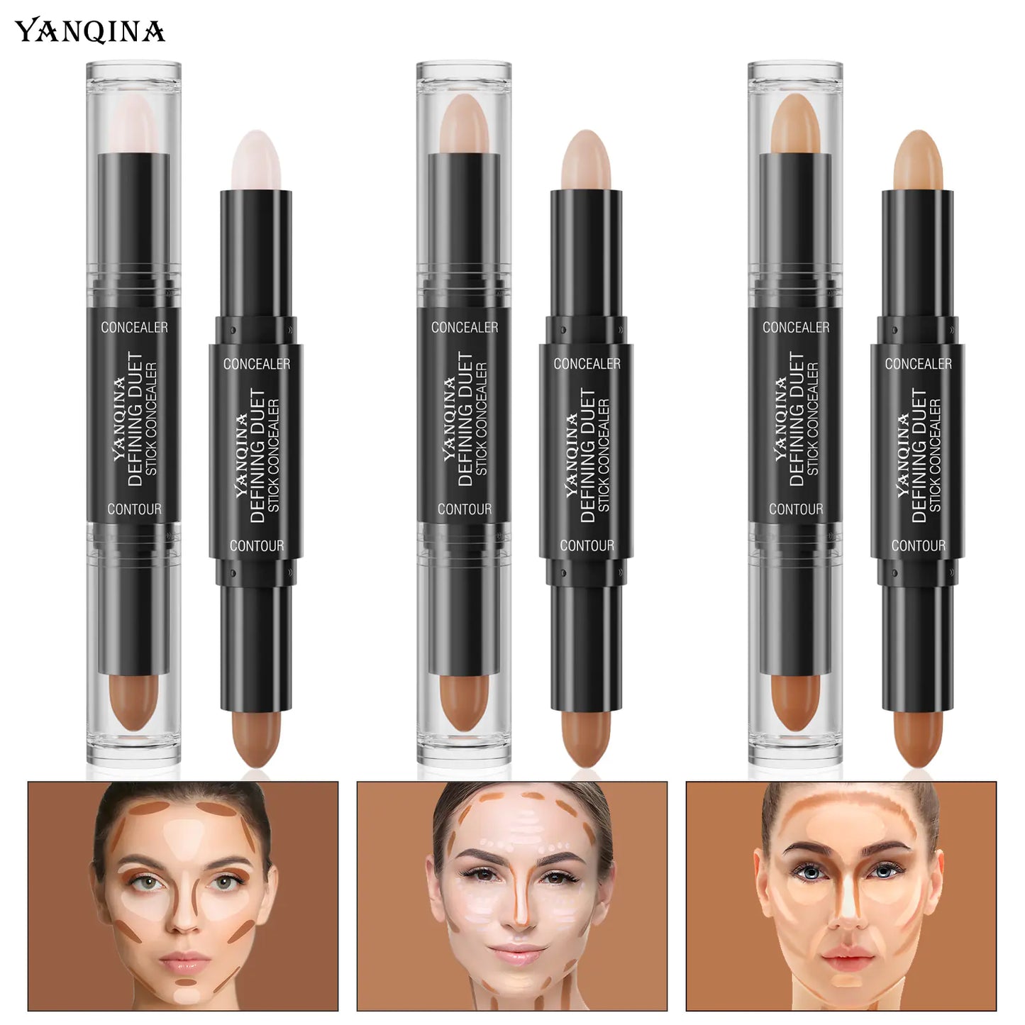 YANQINA Dual-Ended Highlighter and Contour Stick