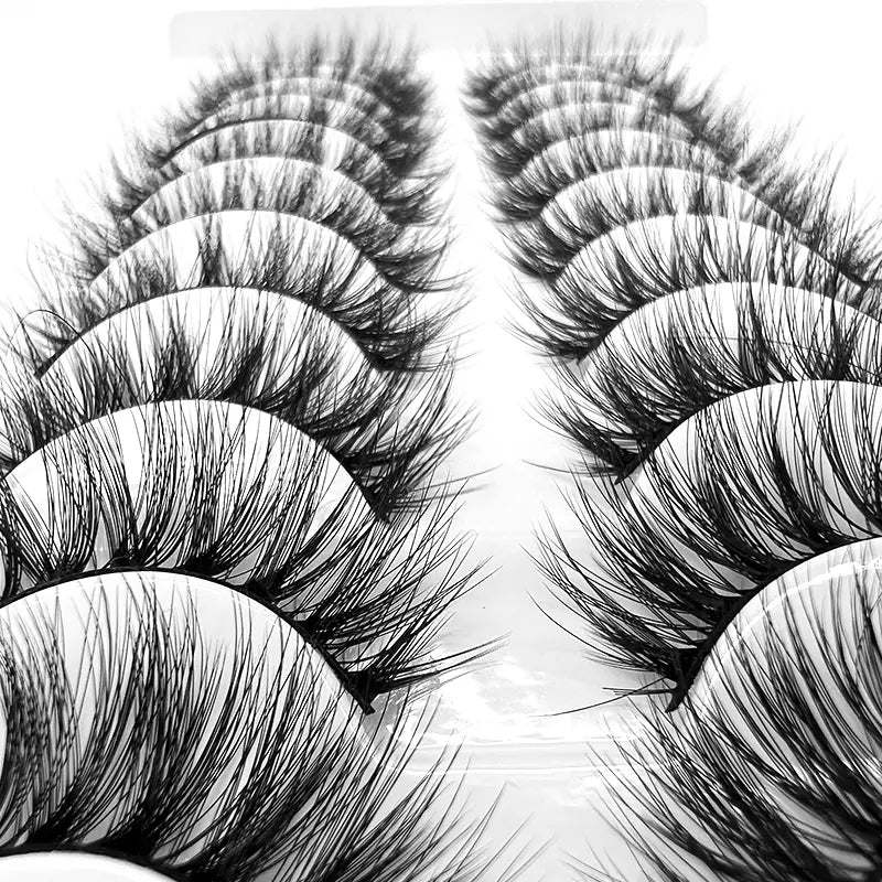 3D Handmade Faux Mink Eyelashes - 10 Pairs