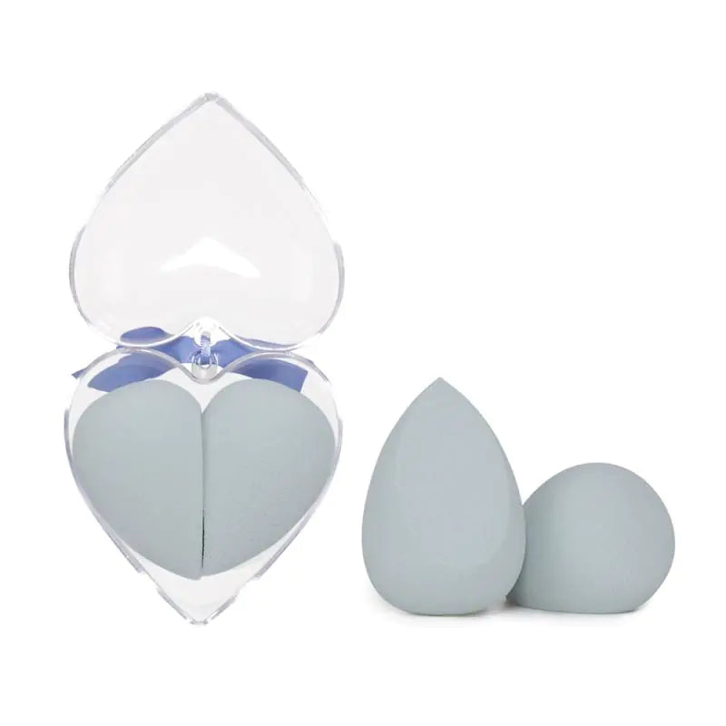 Makeup Sponge Set in Heart-Shaped Box with Tools