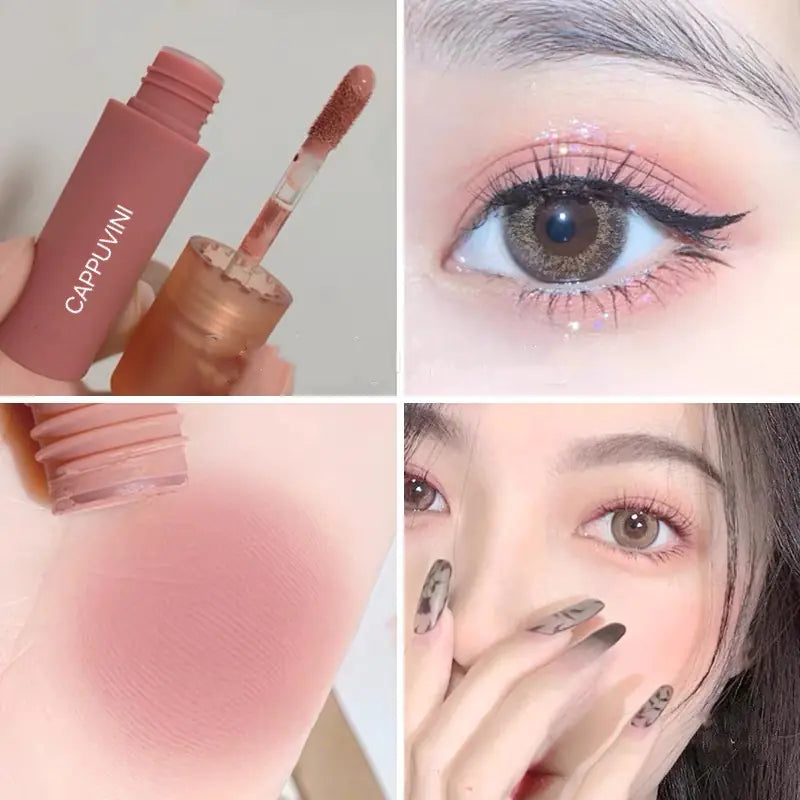 6 Colors Matte Nude Liquid Eyeshadow & Cream Blush