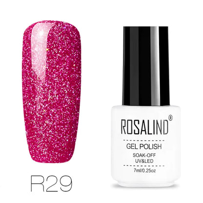ROSALIND Nail Gel with Starry Rainbow Effects (29 Colors)