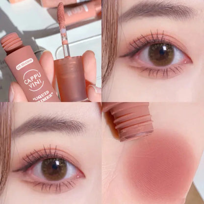6 Colors Matte Nude Liquid Eyeshadow & Cream Blush