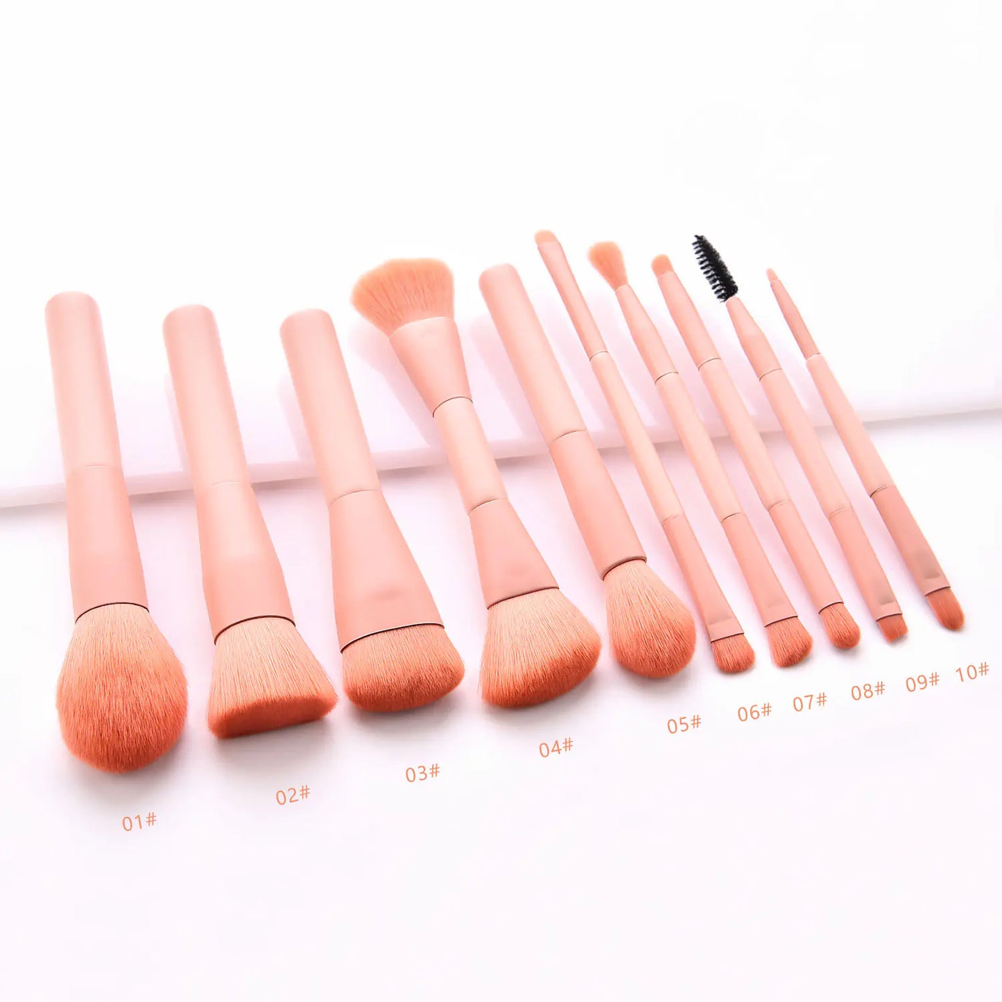 10-Piece Makeup Brush Set with Beauty Tools