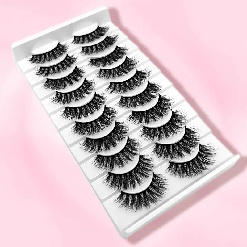 3D Handmade Faux Mink Eyelashes - 10 Pairs