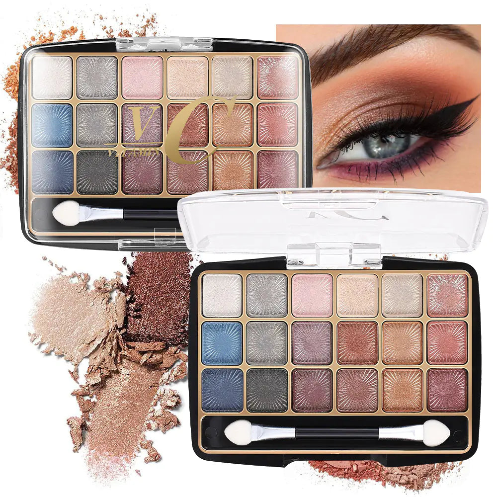 18 Colors Pearl Matte High Pigment Eyeshadow Palette
