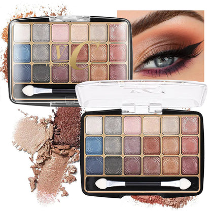 18 Colors Pearl Matte High Pigment Eyeshadow Palette