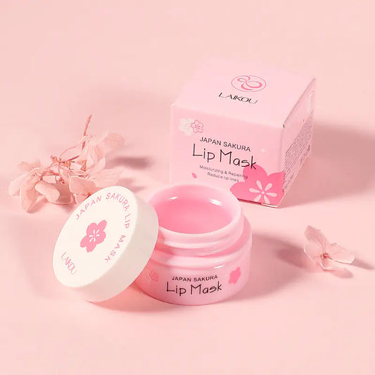 LAIKOU Cherry Blossom Lip Mask 8g Moisturizing Balm