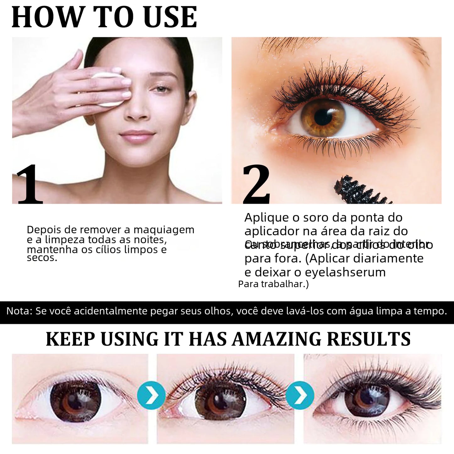 EELHOE Castor Oil Mascara for Naturally Lush Lashes