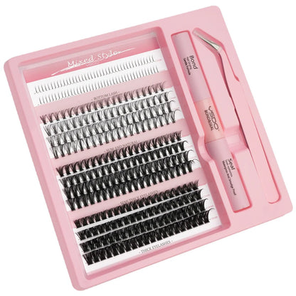 DIY Mixed Single Eyelashes – Natural & Thick