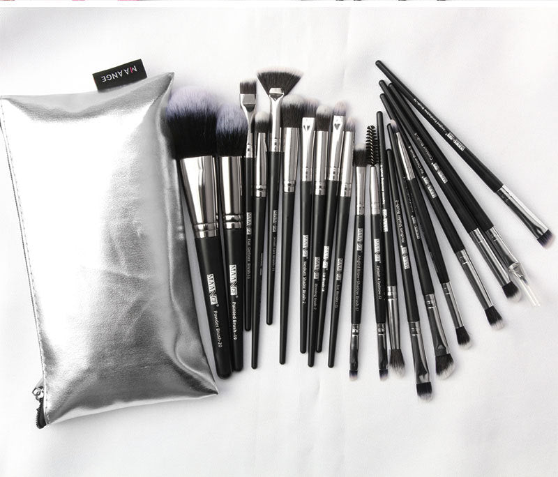 20-Piece Makeup Brush Set with Brush Bag