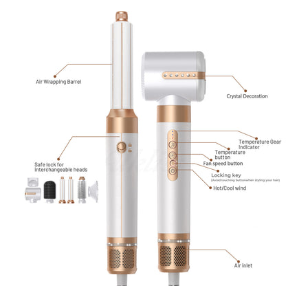 7-in-1 High-Speed Hot Air Brush for Styling