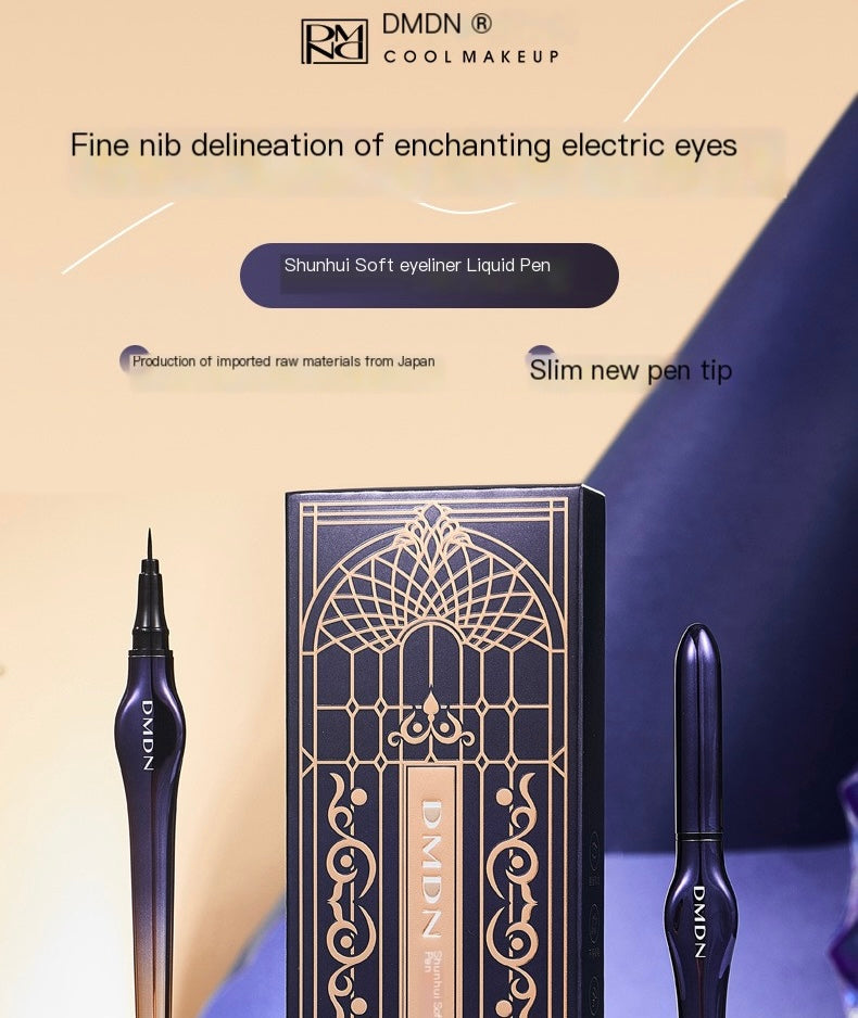 Quick-Dry Waterproof Liquid Eyeliner with Fine Tip